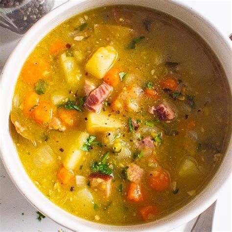 Instant Pot Split Pea Soup - iFoodReal.com