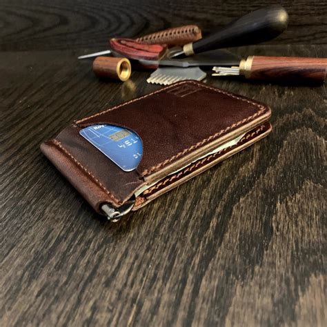 Leather Money Clip Wallet | DK Handmade Ottawa