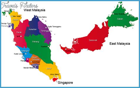 Malaysia Map - TravelsFinders.Com