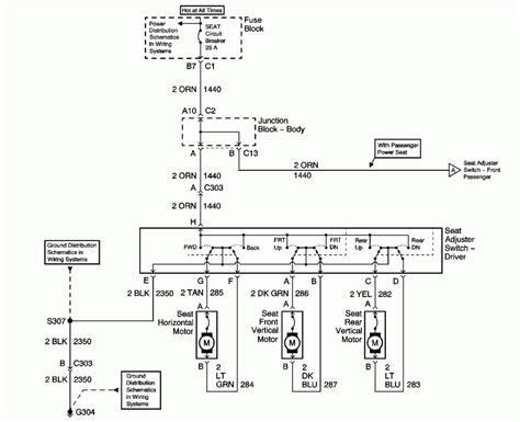 WIRING DIAGRAM 6 WAY POWER SEAT