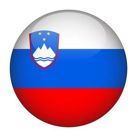 Slovenia 3D Rounded Flag with Transparent Background 15272038 PNG