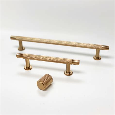 Champagne Bronze knurled Drawer Pulls and Knobs - Etsy Canada