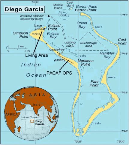 Diego Garcia Chagos Islands Map