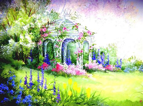 Easy Watercolor Paintings Of Spring Landscapes at PaintingValley.com | Explore collection of ...