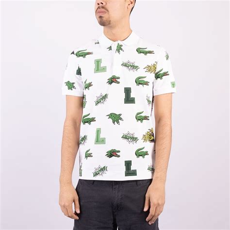 Lacoste Holiday Crocodile Print Polo Shirt | Oxygen Clothing