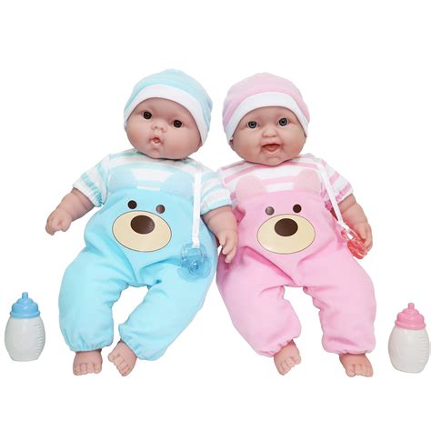 Twins 13" Realistic Soft Body Baby Dolls | JC Toys - Berenguer Boutique | Twins Gift Set with ...