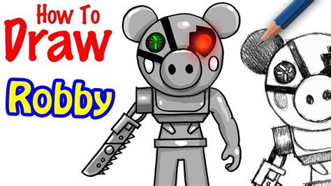 How To Draw Soldier Piggy Step By Step Easy Piggy Roblox Drawings ...