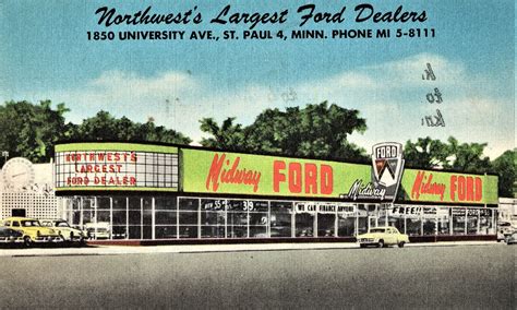 Midway Ford, St. Paul MN, 1955 | 1850 University Avenue | Flickr