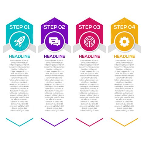 Business Infographic Steps Vector Design Images, Step Business Infographic Design, Infographic ...