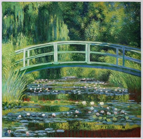 Monet Water Lilies Bridge - Mural Wall