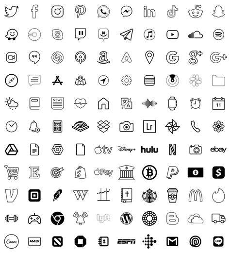 White Aesthetic App icons Pack for IOS 14 l 110 different | Etsy