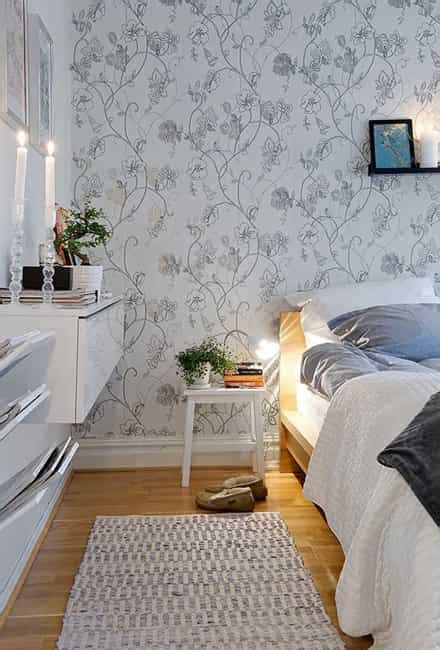 Beautiful Floral Wallpaper Designs, Gray Bedroom Colors