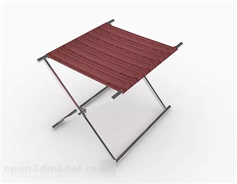 Red Cloth Stool Design Free 3d Model - .Max - Open3dModel