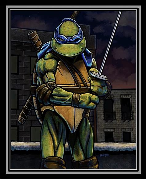 Leonardo TMNT Fan Art Digital Art by Bradley James Geiger - Fine Art America