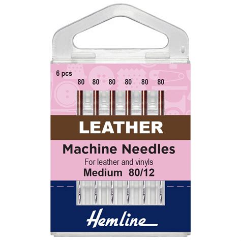 Hemline Leather Sewing Machine Needles. Size 80/12 | Sew Essential