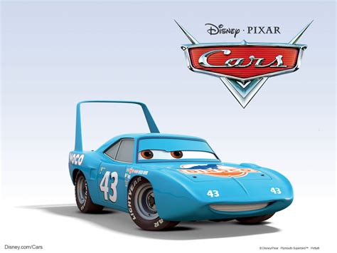 King the Race Car from Disney-Pixar Movie Cars Desktop Wallpaper