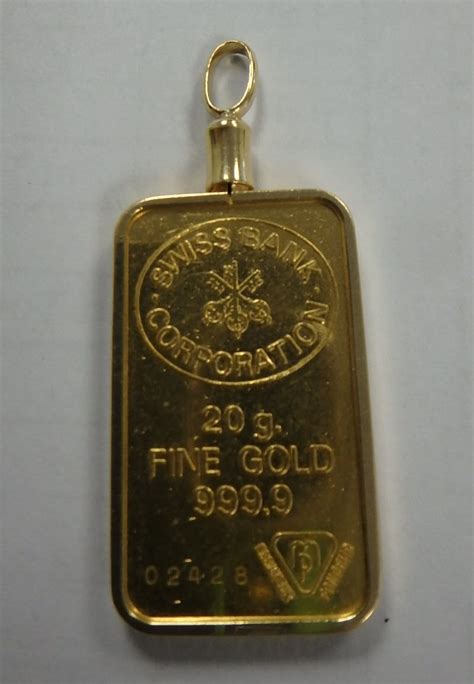 20 gram gold bar pendant – Portland Gold Buyers, LLC