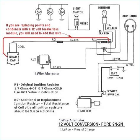 9n 12 volt conversion wiring diagram Download - Wiring Diagram For A Ford 9n Tractor | Ford ...