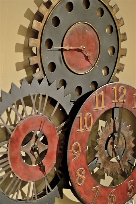 Steampunk wall clock from Star Furniture (for 35 bucks less than Amazon) Steampunk Library ...