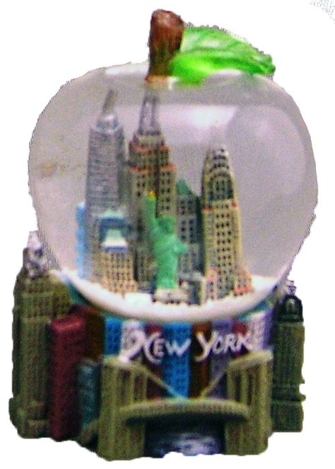 New York Popular Sites Colorful 65mm Snow Globe