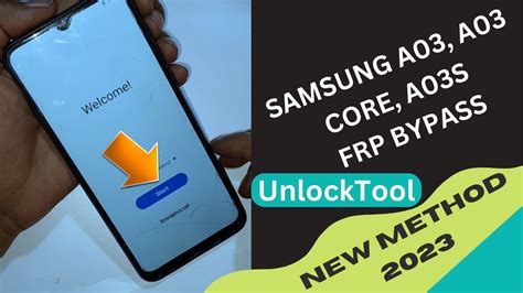 Samsung A03 Core Frp Bypass 2023 | UnlockTools frp unlock - YouTube