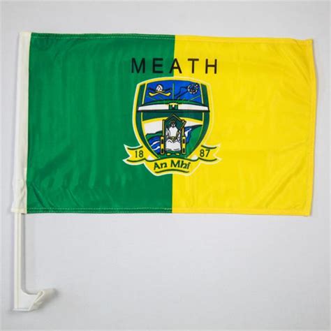 Meath GAA Flag 12″x18″ with stick – Team Car Flag Ireland