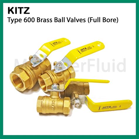 KITZ Ball Valves [1/4"] [3/8"] [1/2"] [3/4"] Threaded Ends Type 600 ...