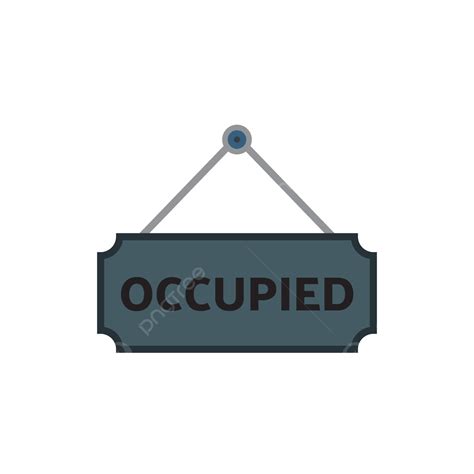 Signed Vector Hd Images, Occupied Sign, Occupied, Sign, Reserved PNG Image For Free Download