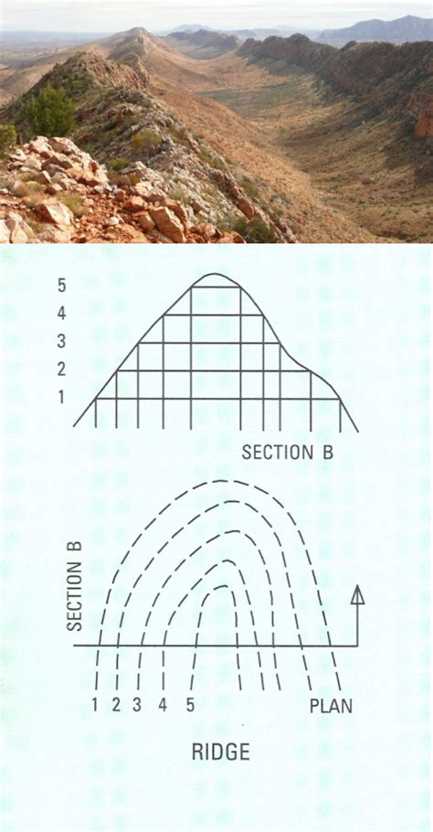 Contour Map: Ridge | How to plan, Contour map, Landscape structure