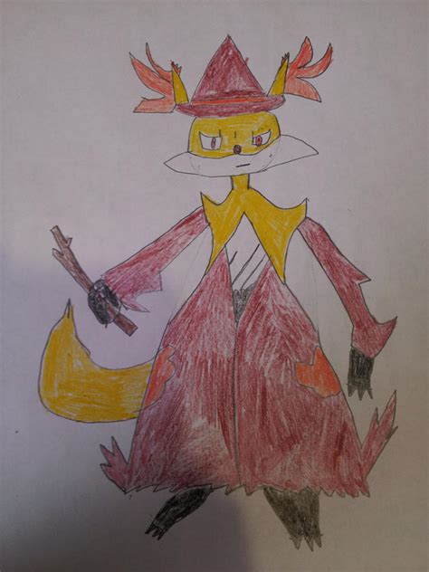 mega delphox my version by raventhewarrior on DeviantArt