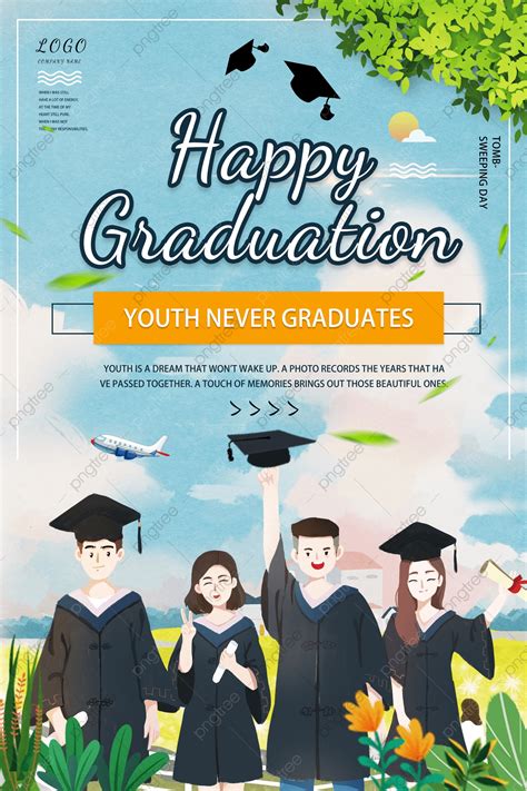 Fresh Youth Graduation Season Poster Design Template Download on Pngtree