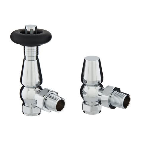 Stratford Chrome Thermostatic Radiator Valve Set - Valves