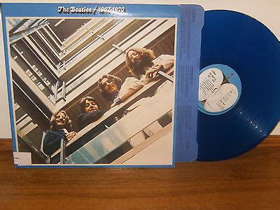 popsike.com - The BEATLES - 1967-1970 BLUE Album (1973 Vinyl 2 LP) UK apple BLUE vinyl NM ...