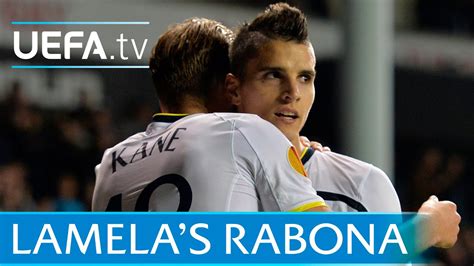 Erik Lamela 'rabona' v Asteras: Goal of the Season? - YouTube