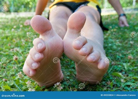 Barefoot child stock photo. Image of skin, human, ankle - 49333824