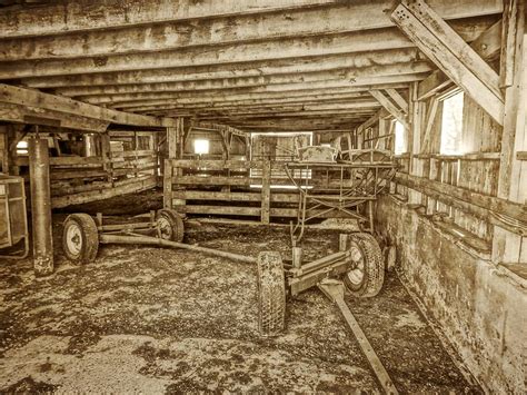 Old Barn Interior Photograph by Dan Sproul