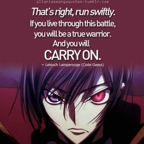 Lelouch | Anime quotes, Code geass, Anime quotes inspirational