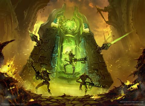 Necron Monolith MtG Art from Warhammer 40000 Set by Anthony Devine ...