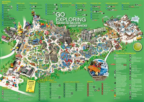 LEGOLAND Billund | Legoland, Legoland denmark, Theme park map