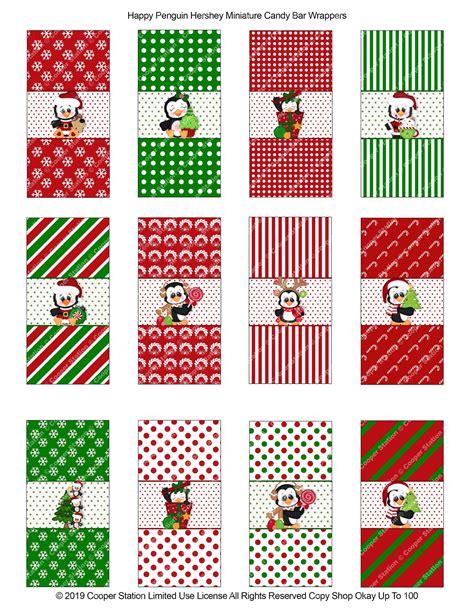 Free Printable Candy Bar Wrappers Templates Christmas - Printable Word Searches