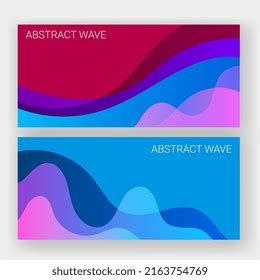 Abstract Wave Banner Background Template Card Stock Vector (Royalty Free) 2163754769 | Shutterstock