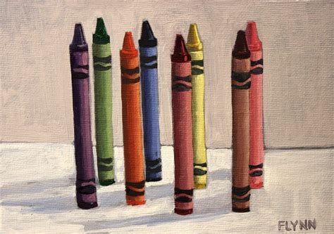 The Art of Patrick Flynn: 52 Weeks 100 Paintings #34 - Crayons