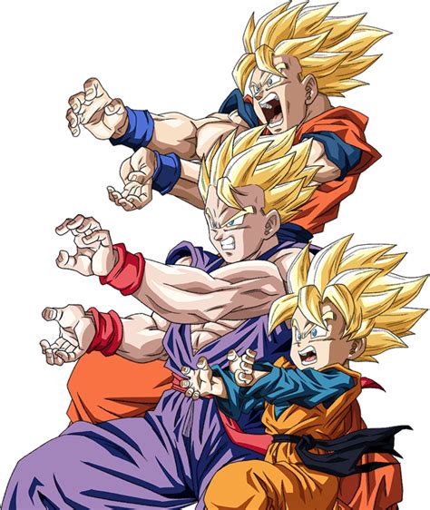 Goku Goten Trunks And Gohan Vs Broly Dragon Ball Art Dragon Ball | The ...