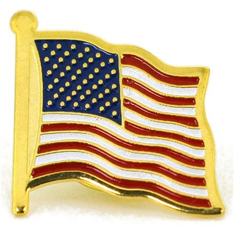 Patriotic American Flag Lapel Pin Enamel Badge Lapel - Etsy