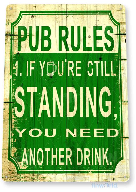 Irish Pub Sign C699 - TinWorld Bar & Restaurant Signs, tinsign.com