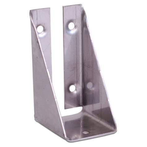 DeckLok Unfinished 316 Stainless Steel Bracket with Screws for Fence Section to Deck Rail Post ...