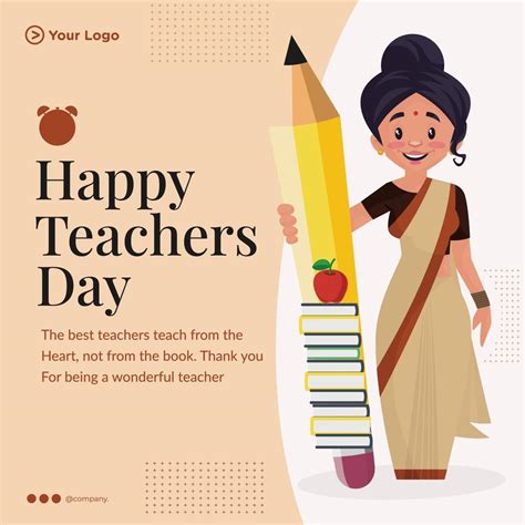 Happy teachers day banner design template 3455665 Vector Art at Vecteezy