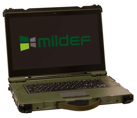 Rugged military laptop MilDef RW14 (15") - MilDef, global supplier of rugged military electronics.