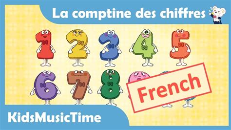 NumberSong 1-10 in French/La comptine des chiffres/La chanson des ...