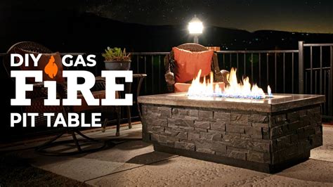 How to build a gas fire pit table - Builders Villa